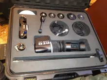 Foam case with items inside