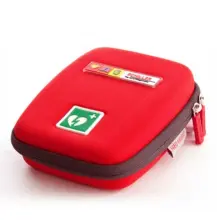 Shell brand portable medical case in red.